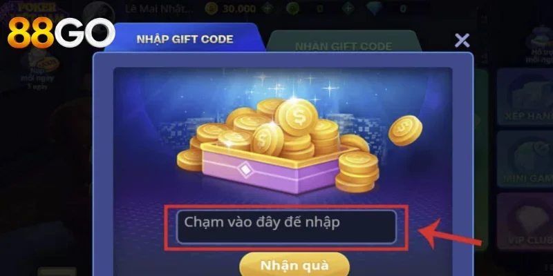 Tặng giftcode mỗi ngày 88go: Mẹo săn phần thưởng free chuẩn đét 3 Hướng dẫn nhập mã nhận thưởng tại hệ thống 88go